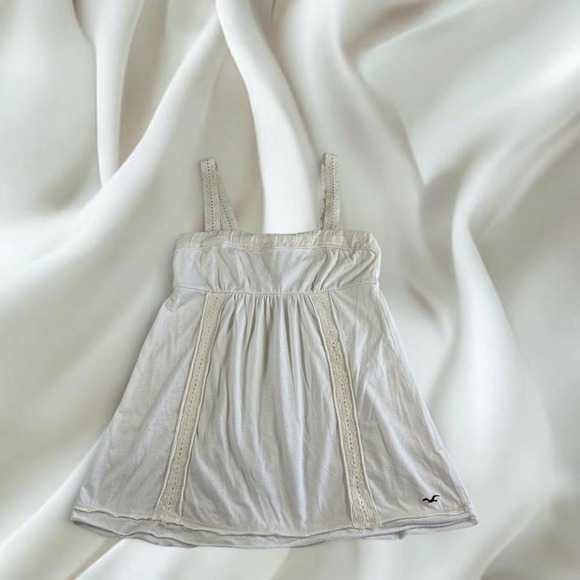 Hollister Tops - Hollister white cream lace babydoll cami tank y2k vintage mcbling grail